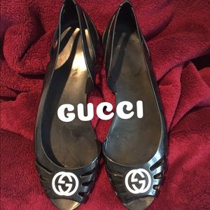 GUCCI JELLY Ballet 7 size rubber Marina flats
